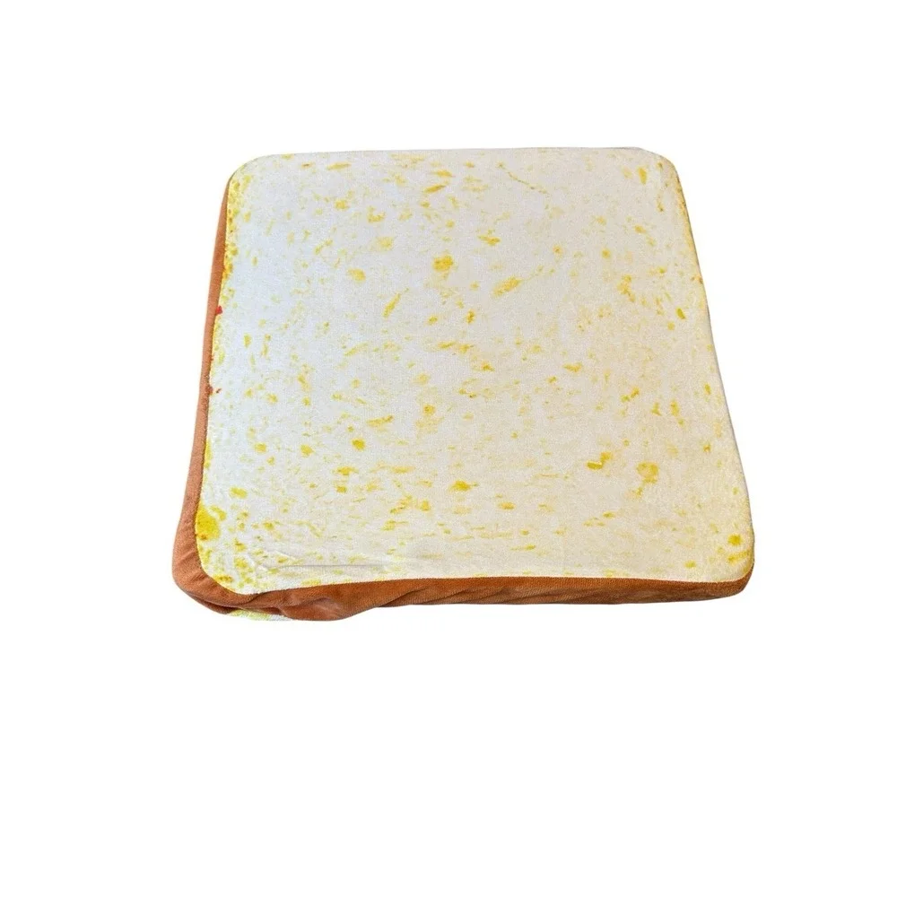 NEW 1 square toast bread seat chair cushions novelty funny food